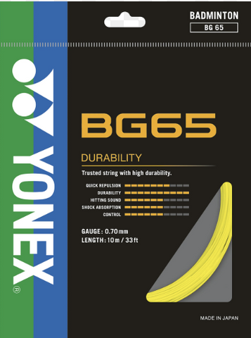Yonex BG65 Badminton String - TopSpin Tennis Shop
